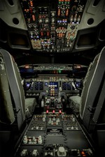 Flight Simulator For A Boeing 727 Aircraft Wall Art Home Decor - POSTER 20x30