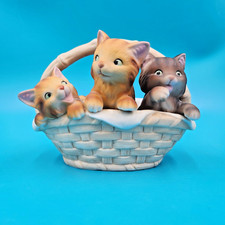 Vintage Enesco 3 Kittens In A