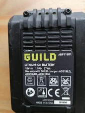 Guild 18 Volt 1.5 Ah Lithium-lon Battery,pre owned, fully charged. 