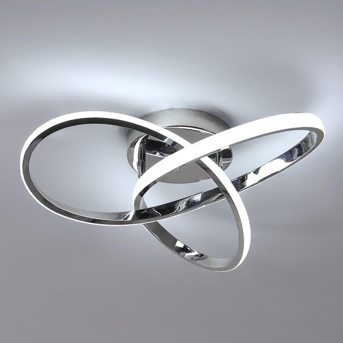 Silver modern led ceiling - modern,