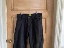 Draggin Jeans kevlar lined motorbike trousers, black, size 36