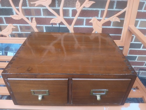 Vtg drawer mahogany - 2,