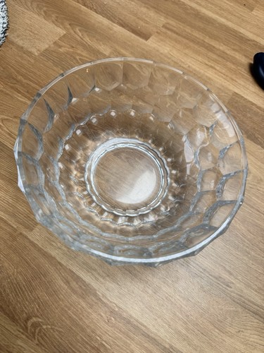 Retro glass bowl fruit - glass,