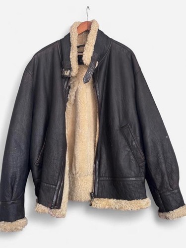 Vintage bomber sheepskin - vintage, b3