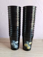 50 Pieces Black Hard Plastic