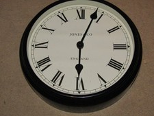 Newgate Jones & Co LONDON Black Metal Wall Clock  26cm X 8cm
