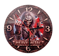 Heavy Metal Wall Clock with