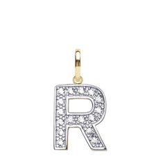 9CT GOLD INITIAL PENDANT NAME