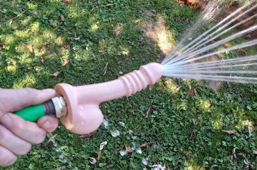 Prank gift penis garden - penis, water