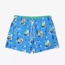 Lacoste Mens Swim Shorts Blue