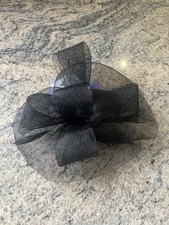 Claire’s Black Net Feather