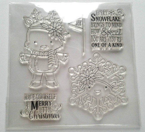Christmas theme clear silicone - clear,