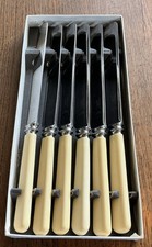 6 Antique Boxed Faux Bone