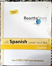 Rosetta Stone Spanish Latin America Level 1 & 2 CD-ROM Set Homeschool Edition