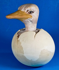 Ostrich Emu Chalkware Duck