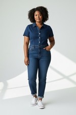 Ladies Mid Rise Ankle Skinny