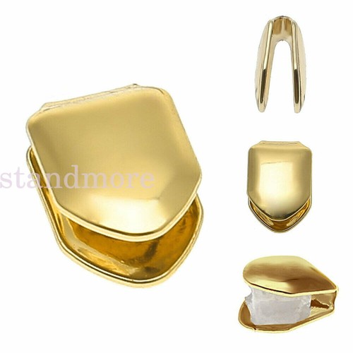 Gold single grill - gold, tooth