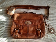 Fossil Brown Leather Satchel