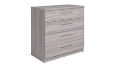 Brisbane 4 Drawer Chest – Grey Oak