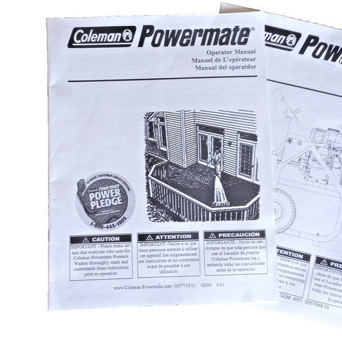 Coleman powermate operator - coleman,