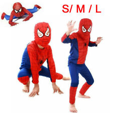 Kids SpiderMan Cosplay Costume Boys Tobey Maguire Outfit Jumpsuit Clothes 3-7Age