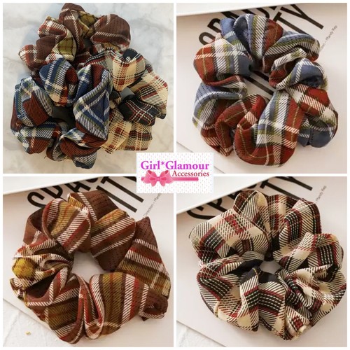 Tartan scrunchies hairband - tartan,