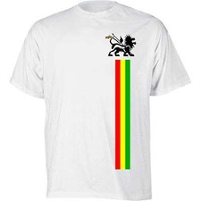 LION OF JUDAH T-SHIRT - Reggae Rasta Bob Marley Rastafarian -  Sizes S-XXXL