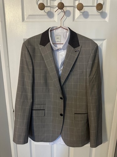 Grey check next - next, suit