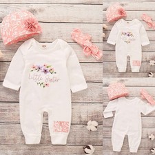 3PCS Newborn Baby Girls