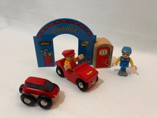 BRIO Garage Play Set 33684 RARE Wooden Train Track Accessory P&P Discounts