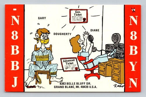 Ham radio qsl - radio, n8bbj