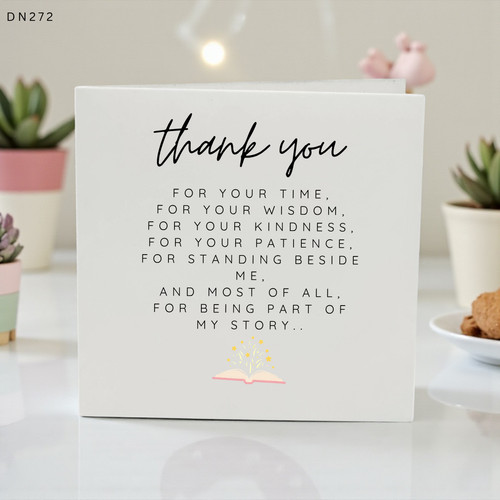 Personalised thank you card - personalised,
