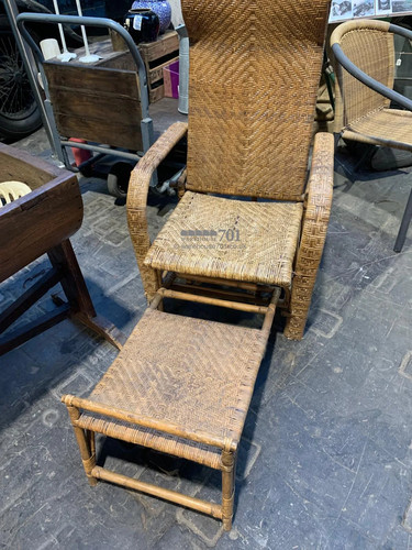 Wicker steamer chair - wicker,