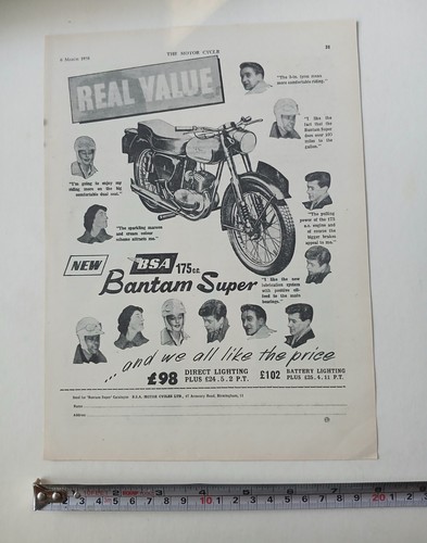 Bsa bantam super 175 - super, cc