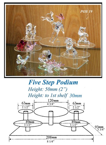 Glass display stands - , for