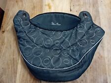Silver Cross 3D Carrycot Apron Denim Blue Circles