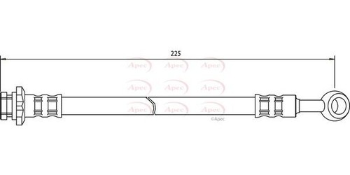 Apec rear brake hose for - apec,