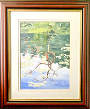 Watercolour painting landscape - watercolour,
