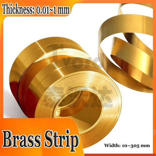 Brass strip 01mm 1mm - brass, 0.01mm~1mm