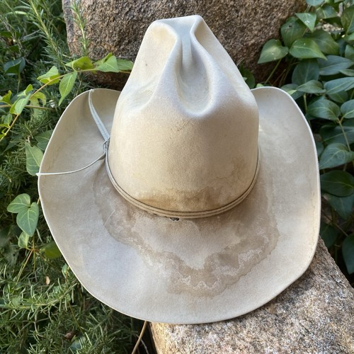 Vintage gray resistol cowboy - gray,