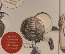 First Edition 50p Coin Hunt. Including Kew Gardens Genuine 2009 50p Circulated