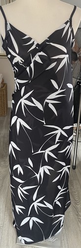 Saress black white leaf - saress, black/white