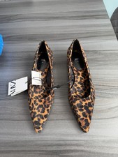 Zara Leopard Print Suede tote