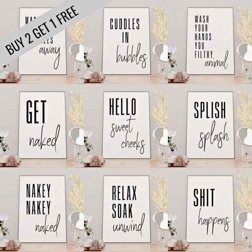 Bathroom prints quality wall - prints,