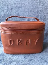 DKNY Toiletry Bag Tan Brown