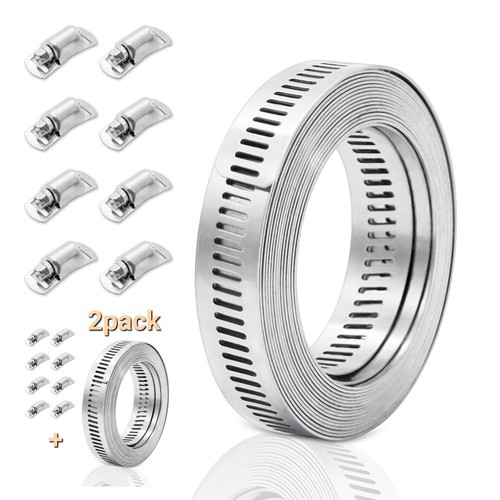 2pack hose clamp - clamp, adjustable