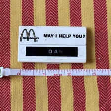 Vintage McDonald’s Name Tag