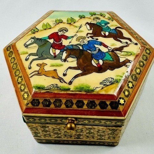Persian khatam kari hexagon - khatam,