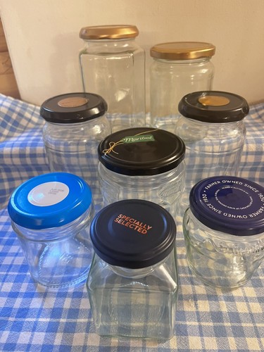 Empty jam jars - 8, clean
