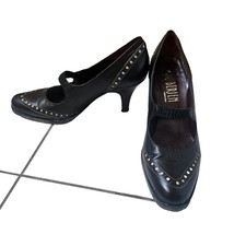 Luc BERJEN Black Leather Heels